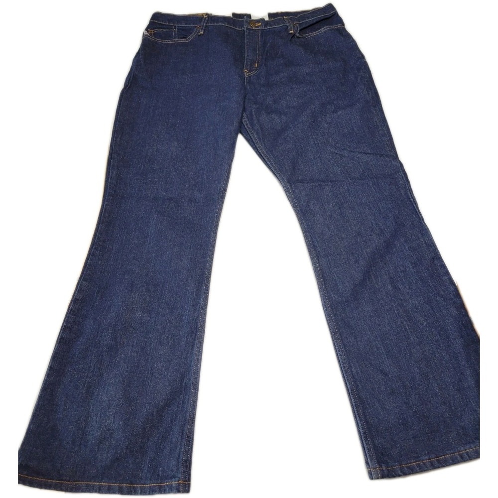 All American Clothing Ladies Jean Boot Cut Size 18A NWT Dark Wash Mid-rise Waist